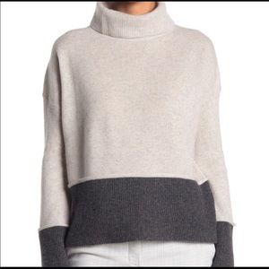 Kynt & Lynk Cashmere Colorblock Turtleneck Sweater